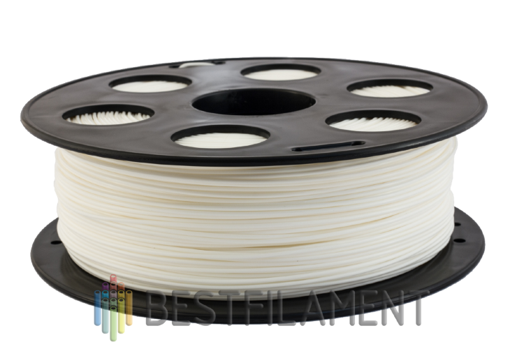 Белый PETG пластик Bestfilament для 3D-принтеров 1 кг (1,75 мм) Белый PETG пластик Bestfilament для 3D-принтеров 1 кг (1,75 мм)